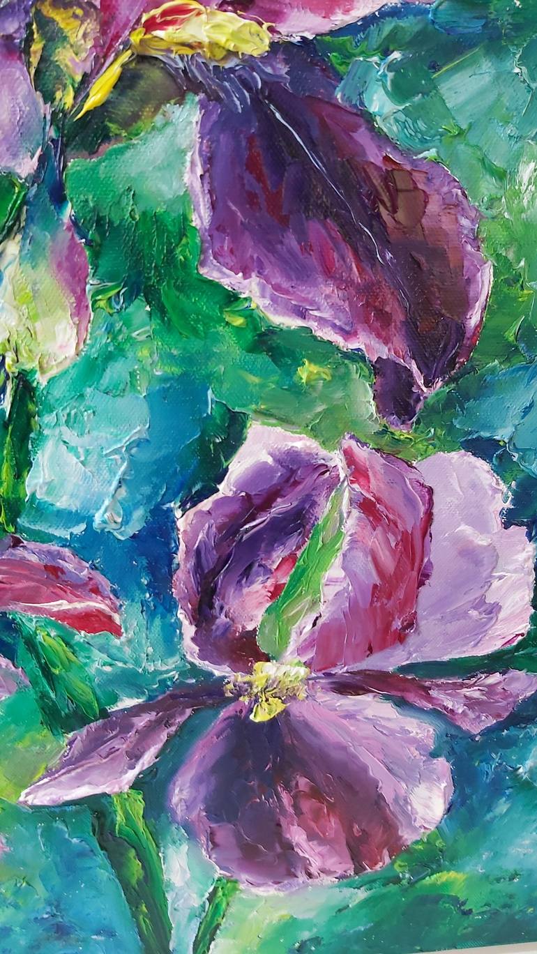 Original Floral Painting by Tatiana Krilova