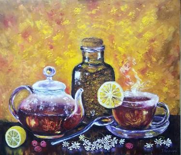 Print of Abstract Expressionism Food & Drink Paintings by Tatiana Krilova
