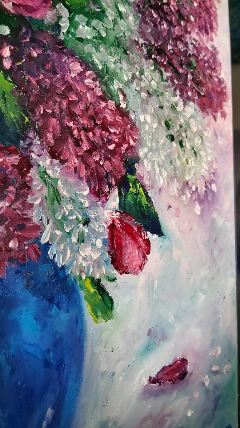 Original Abstract Expressionism Floral Painting by Tatiana Krilova