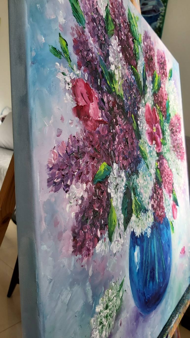 Original Abstract Expressionism Floral Painting by Tatiana Krilova