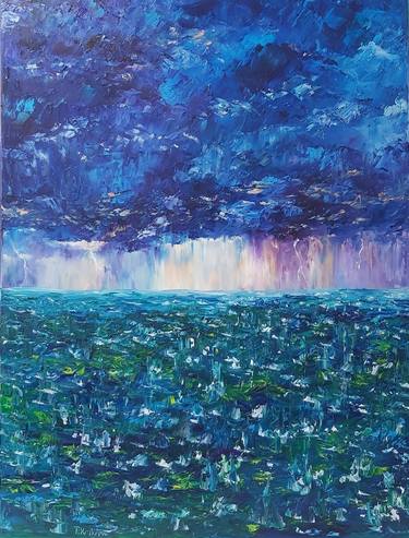 Original Abstract Expressionism Seascape Paintings by Tatiana Krilova