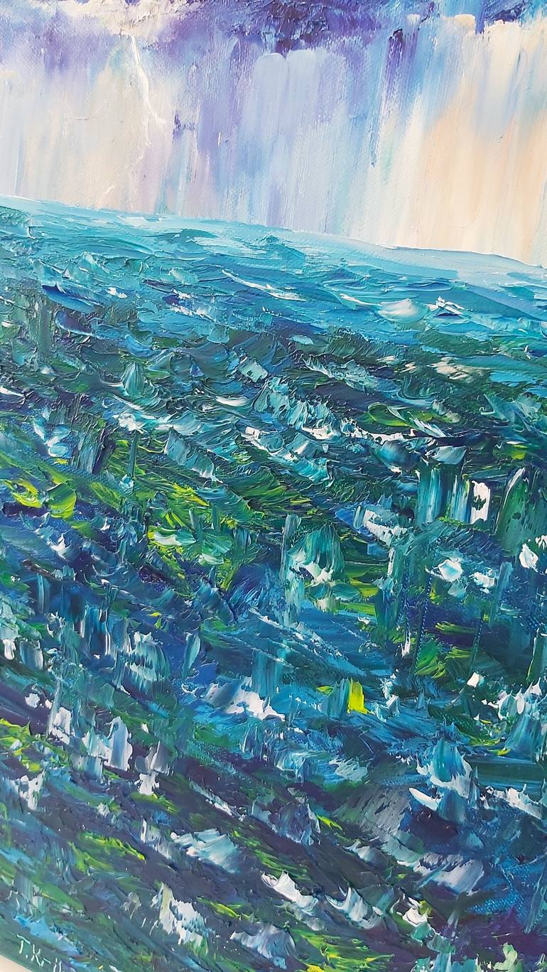 Original Abstract Expressionism Seascape Painting by Tatiana Krilova