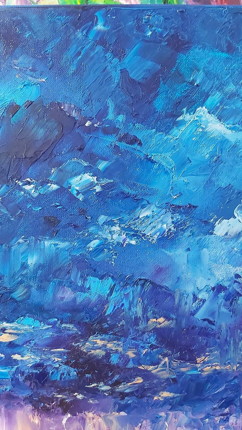 Original Abstract Expressionism Seascape Painting by Tatiana Krilova