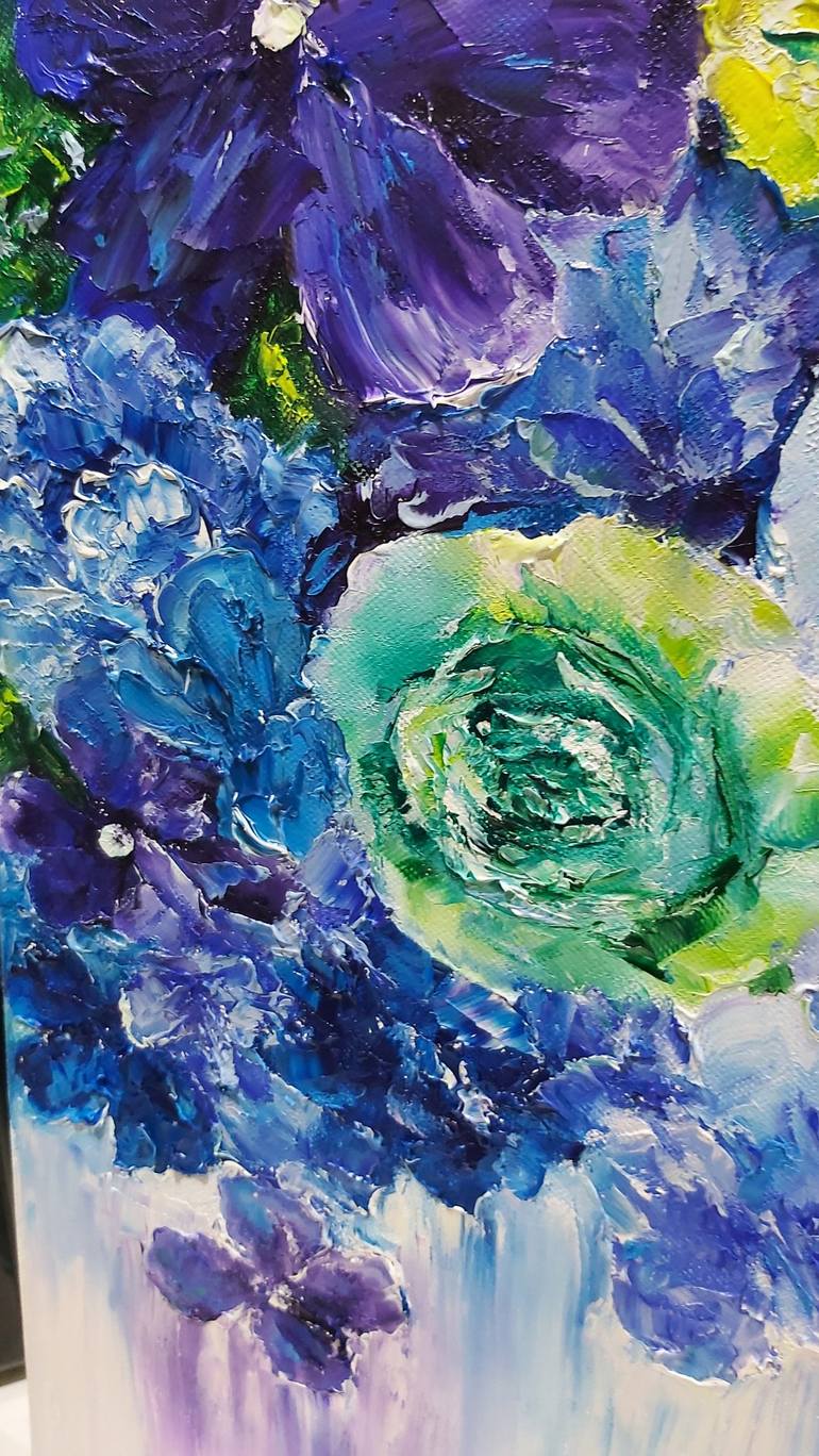 Original Floral Painting by Tatiana Krilova