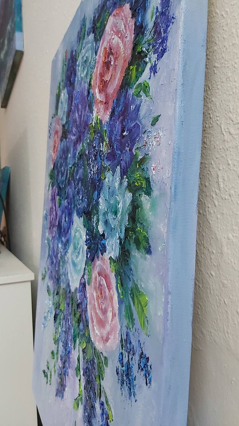 Original Abstract Expressionism Floral Painting by Tatiana Krilova