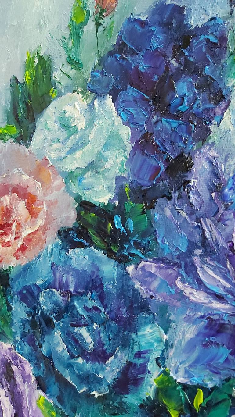 Original Floral Painting by Tatiana Krilova