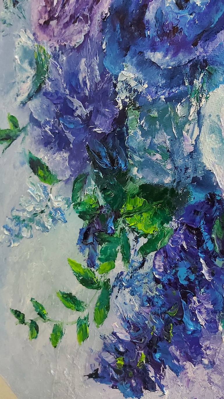 Original Abstract Expressionism Floral Painting by Tatiana Krilova
