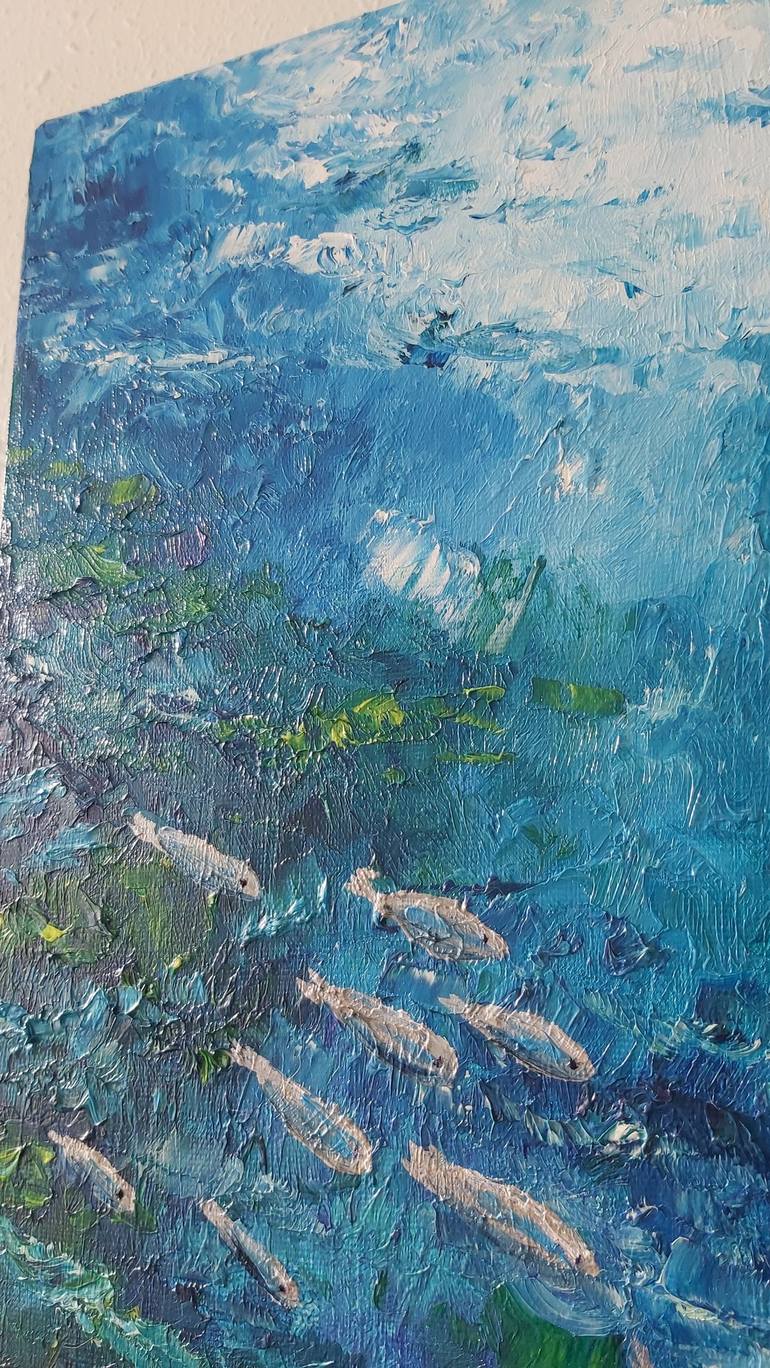 Original Abstract Expressionism Seascape Painting by Tatiana Krilova