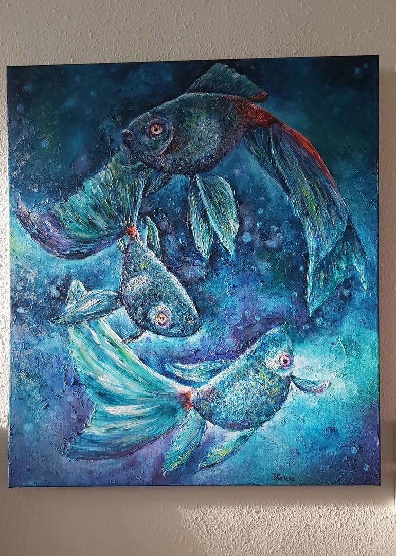 Original Fish Painting by Tatiana Krilova