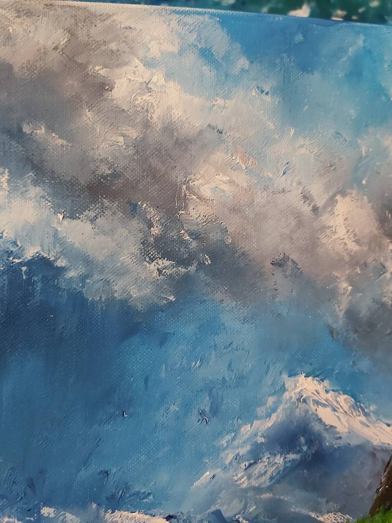 Original Abstract Landscape Painting by Tatiana Krilova