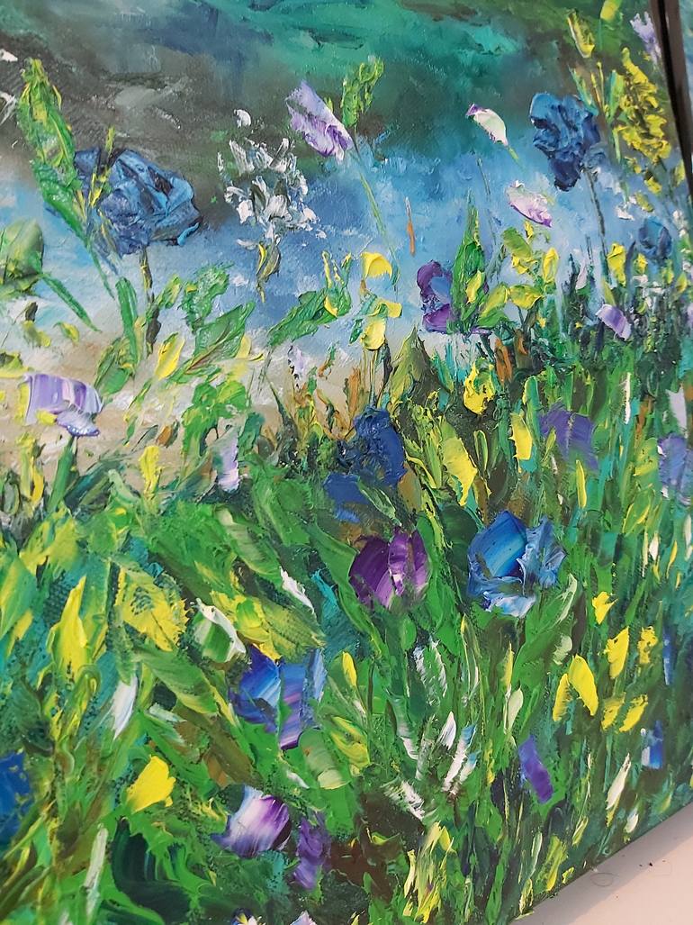 Original Abstract Landscape Painting by Tatiana Krilova