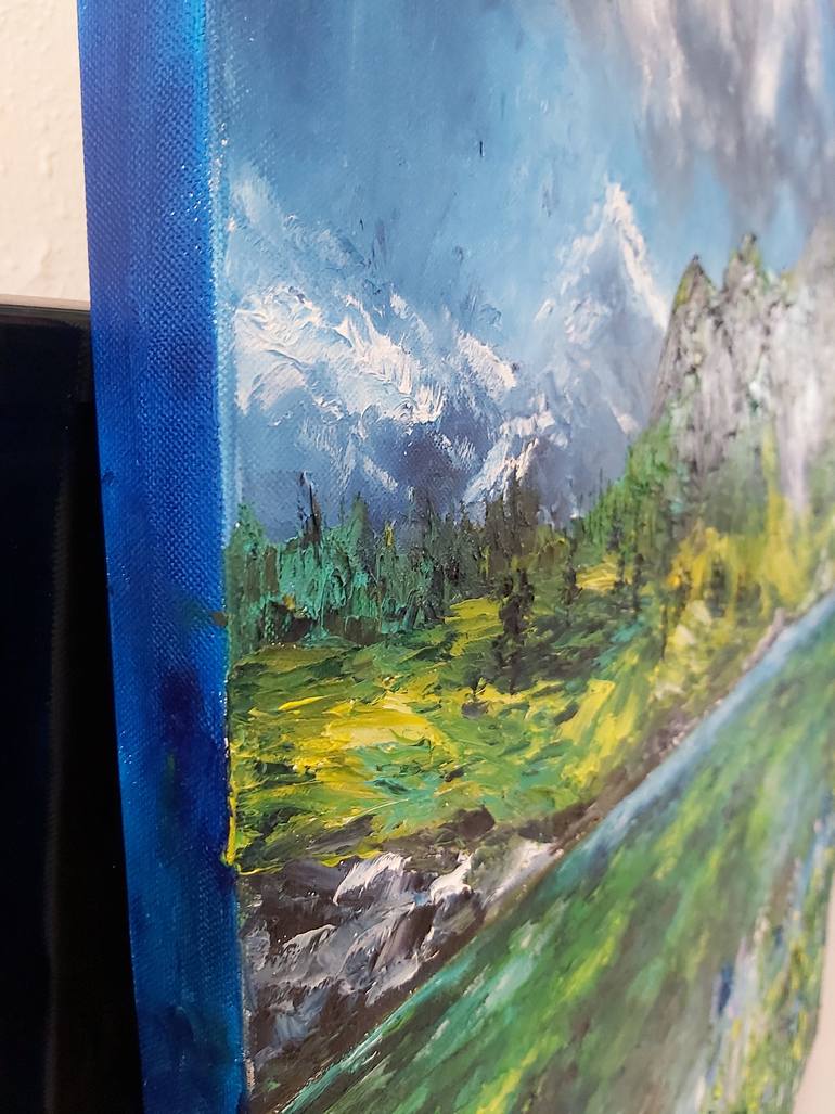 Original Abstract Landscape Painting by Tatiana Krilova
