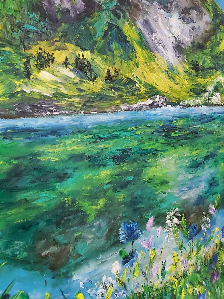 Original Abstract Landscape Painting by Tatiana Krilova