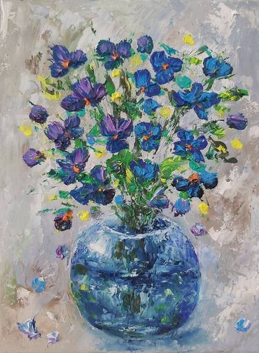 Print of Impressionism Floral Paintings by Tatiana Krilova