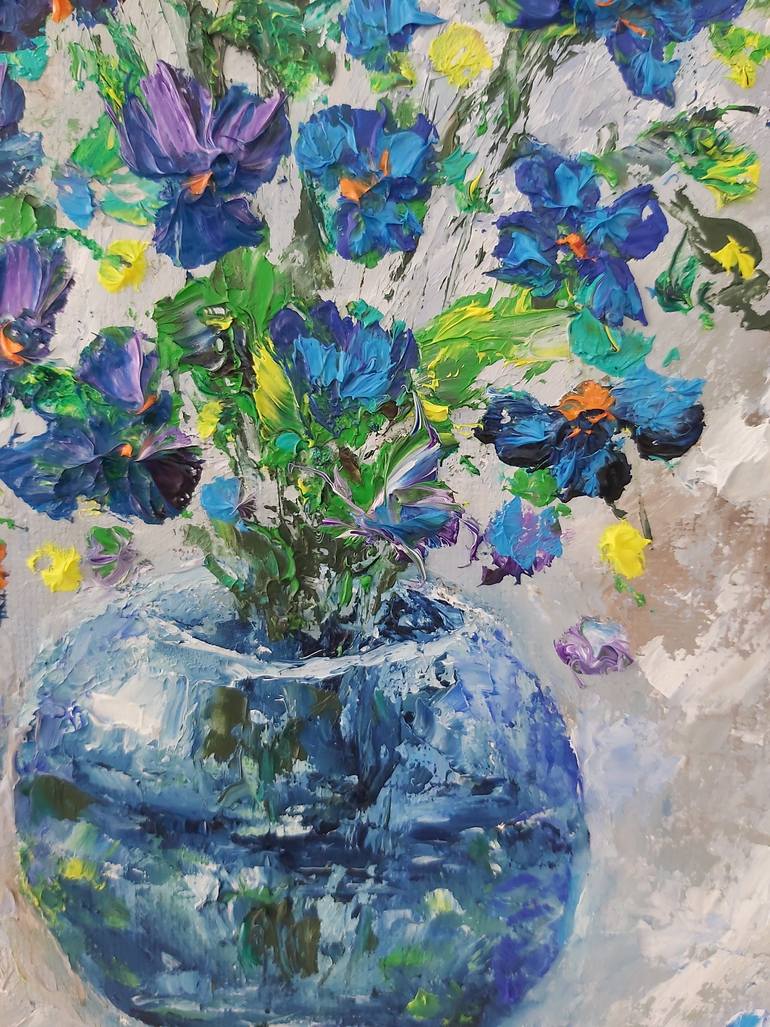 Original Impressionism Floral Painting by Tatiana Krilova