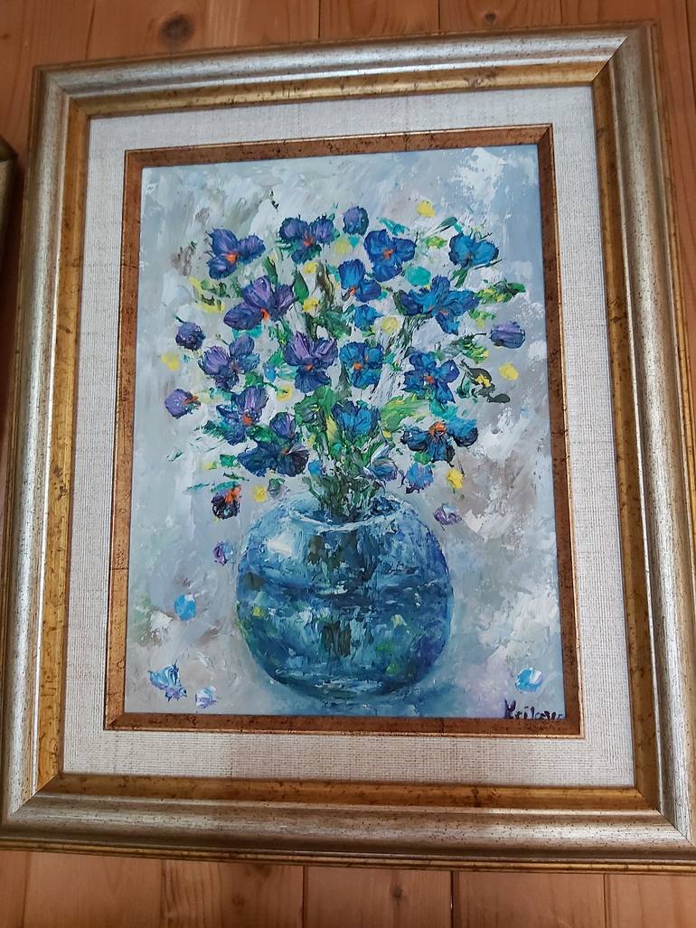 Original Impressionism Floral Painting by Tatiana Krilova