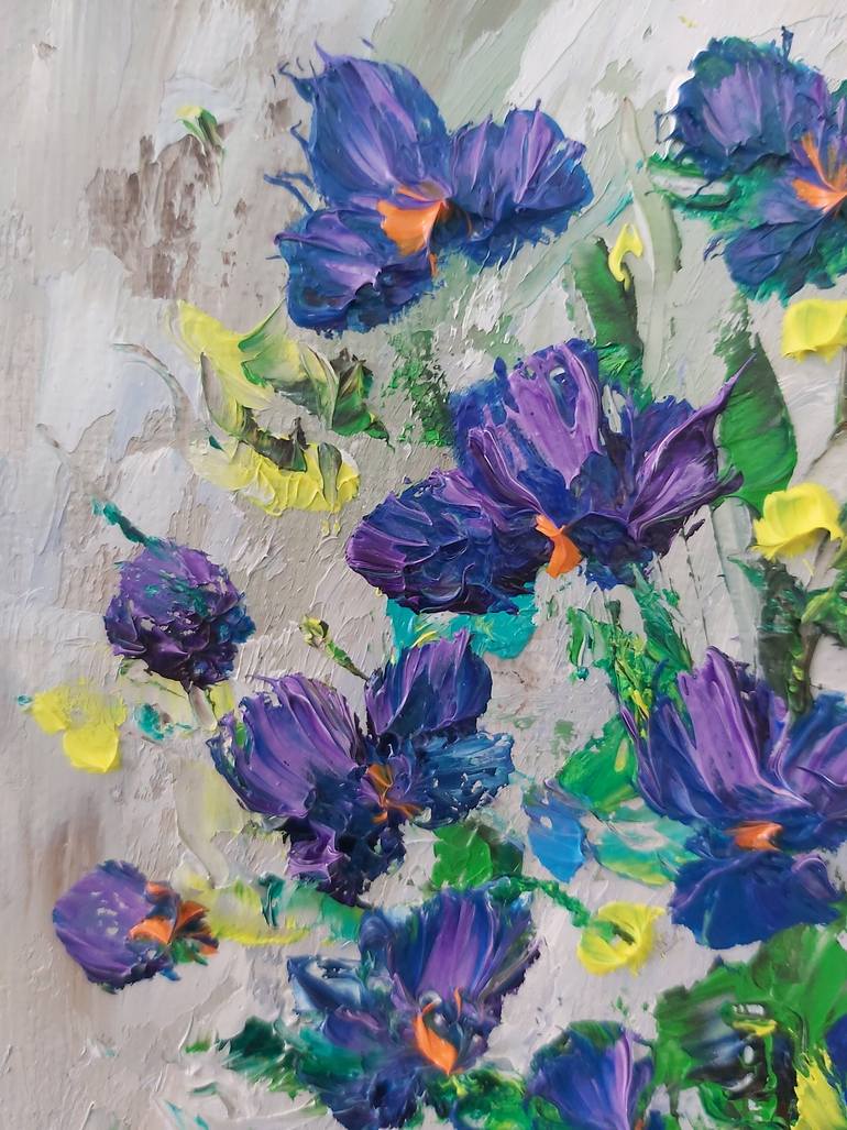 Original Impressionism Floral Painting by Tatiana Krilova