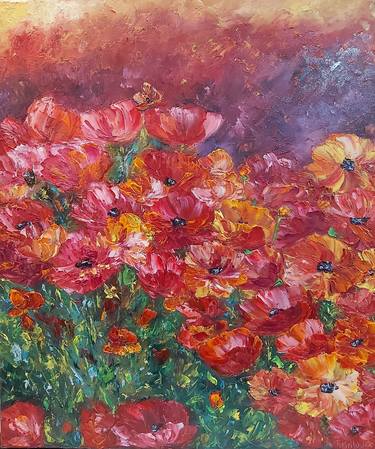 Print of Abstract Floral Paintings by Tatiana Krilova