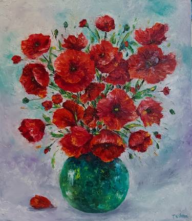 Original Abstract Floral Paintings by Tatiana Krilova