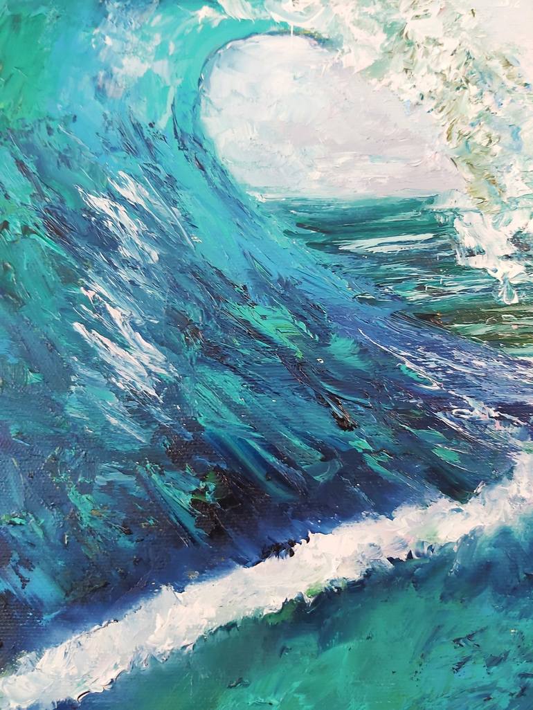 Original Abstract Seascape Painting by Tatiana Krilova