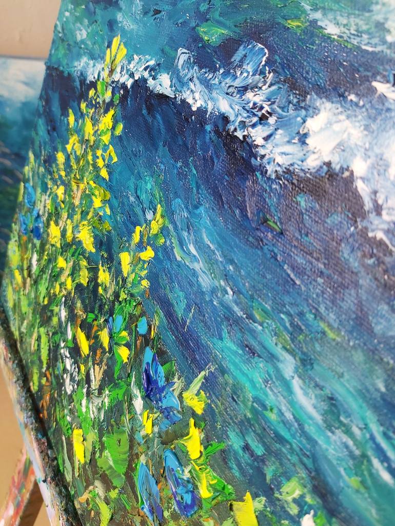 Original Abstract Seascape Painting by Tatiana Krilova