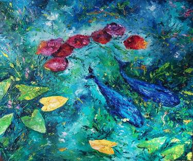 Original Abstract Fish Paintings by Tatiana Krilova
