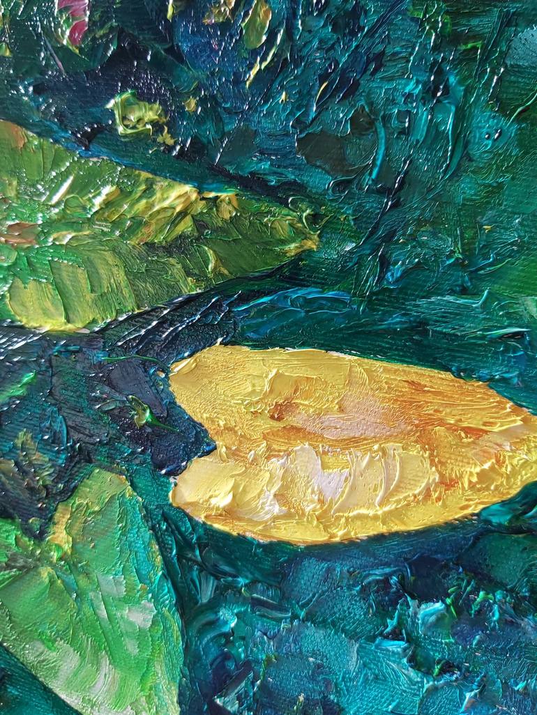 Original Abstract Fish Painting by Tatiana Krilova