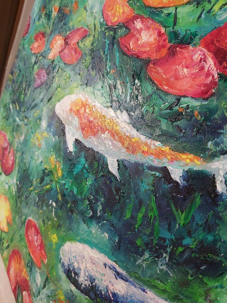 Original Abstract Fish Painting by Tatiana Krilova