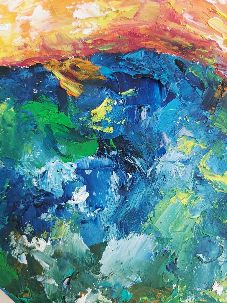 Original Abstract Animal Painting by Tatiana Krilova