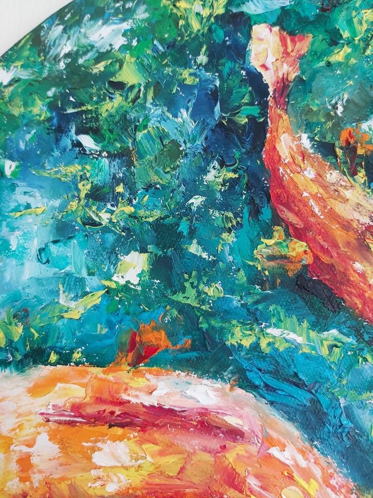 Original Abstract Animal Painting by Tatiana Krilova