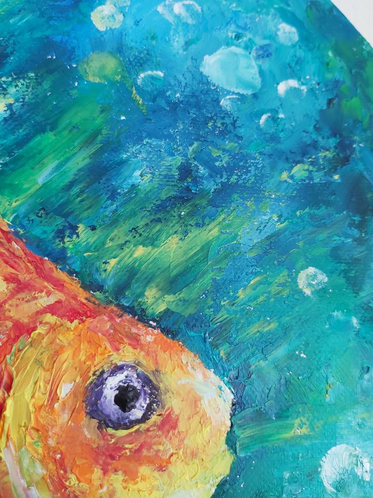 Original Abstract Animal Painting by Tatiana Krilova