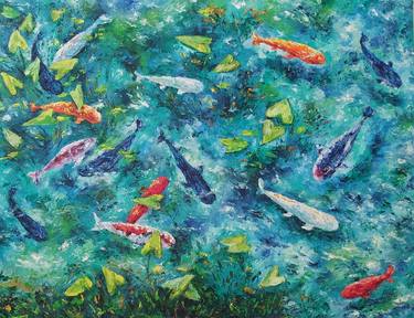 Print of Fish Paintings by Tatiana Krilova