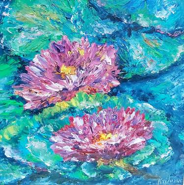 Original Abstract Floral Paintings by Tatiana Krilova