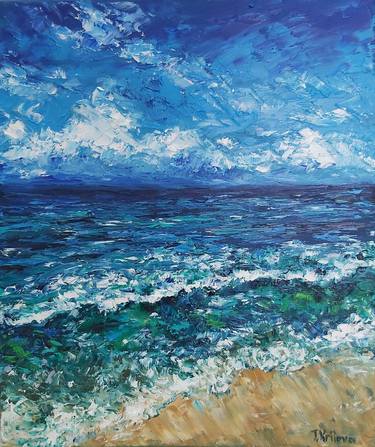 Original Abstract Seascape Paintings by Tatiana Krilova