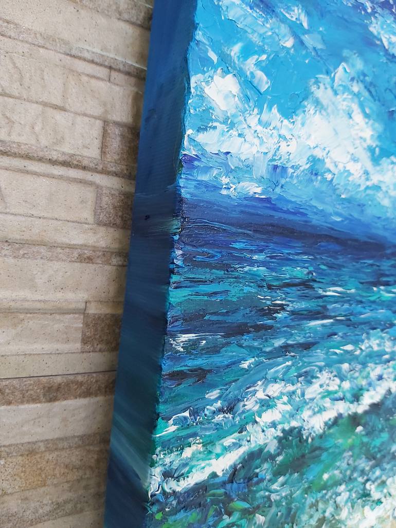 Original Abstract Seascape Painting by Tatiana Krilova