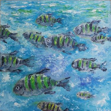 Print of Abstract Fish Paintings by Tatiana Krilova