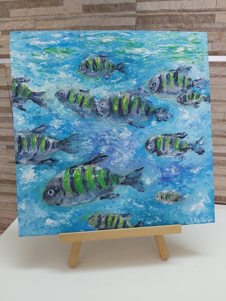 Original Fish Painting by Tatiana Krilova