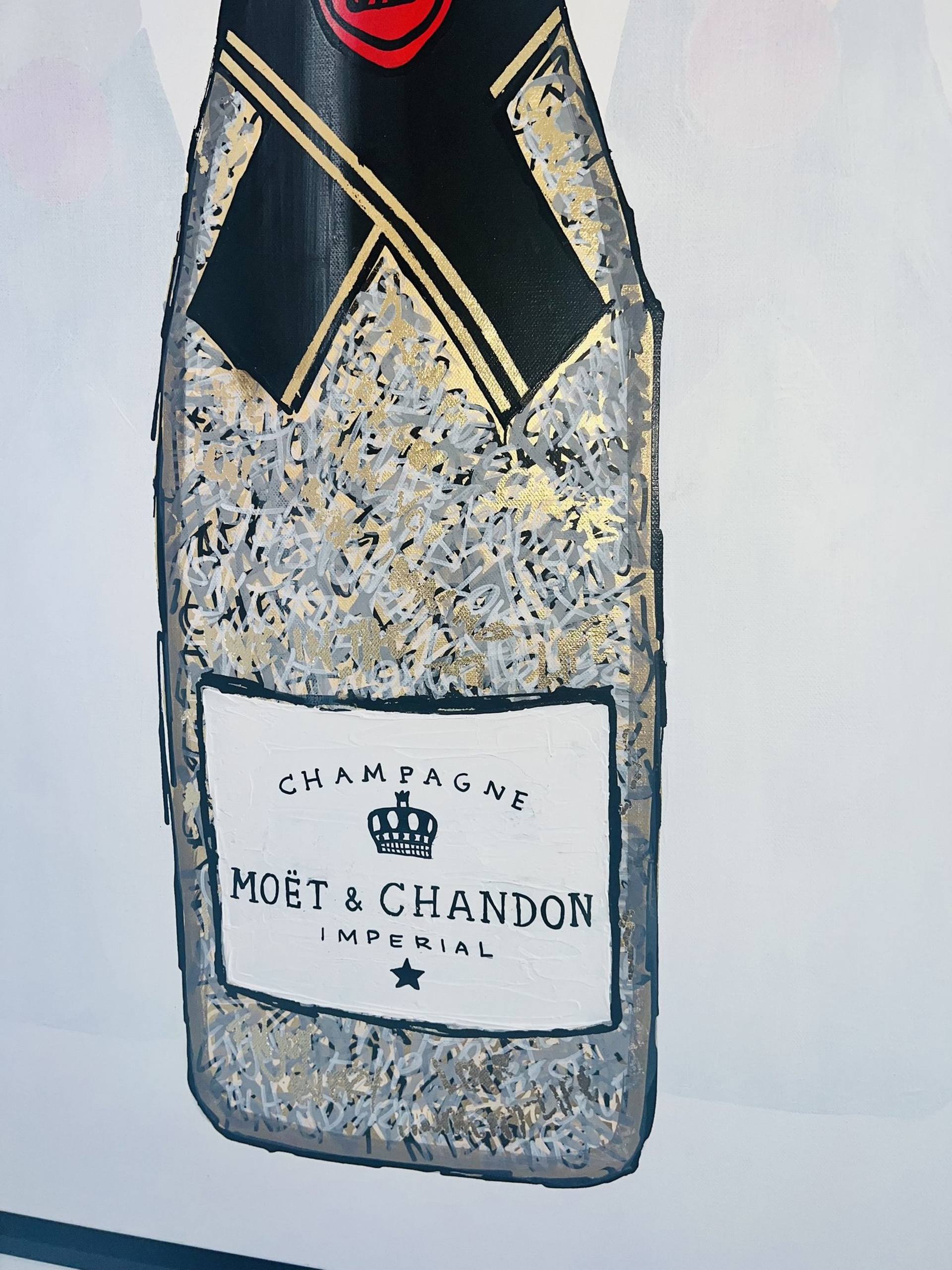 Moet Gold Mixed Media by Michelle Sparks