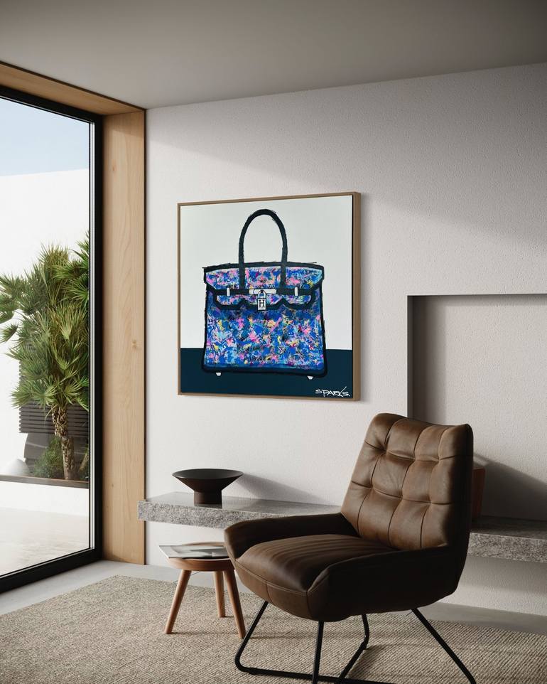 Graffiti Print Hermes Canvas Bag Street Art Fashion Wall Decor