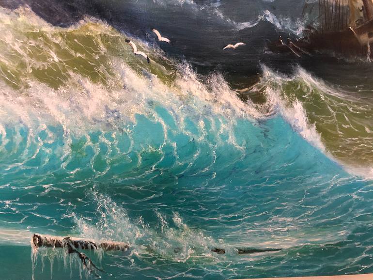 Original Realism Seascape Painting by Artyom Pulyaev