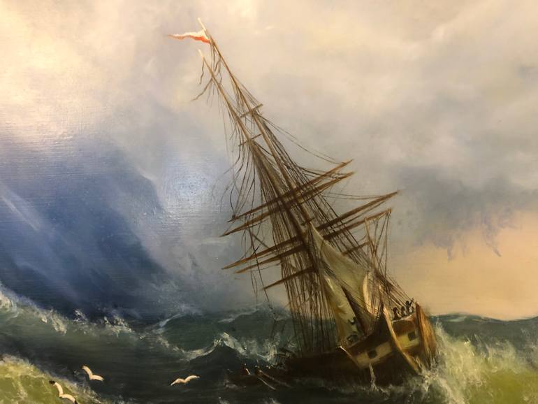 Original Realism Seascape Painting by Artyom Pulyaev