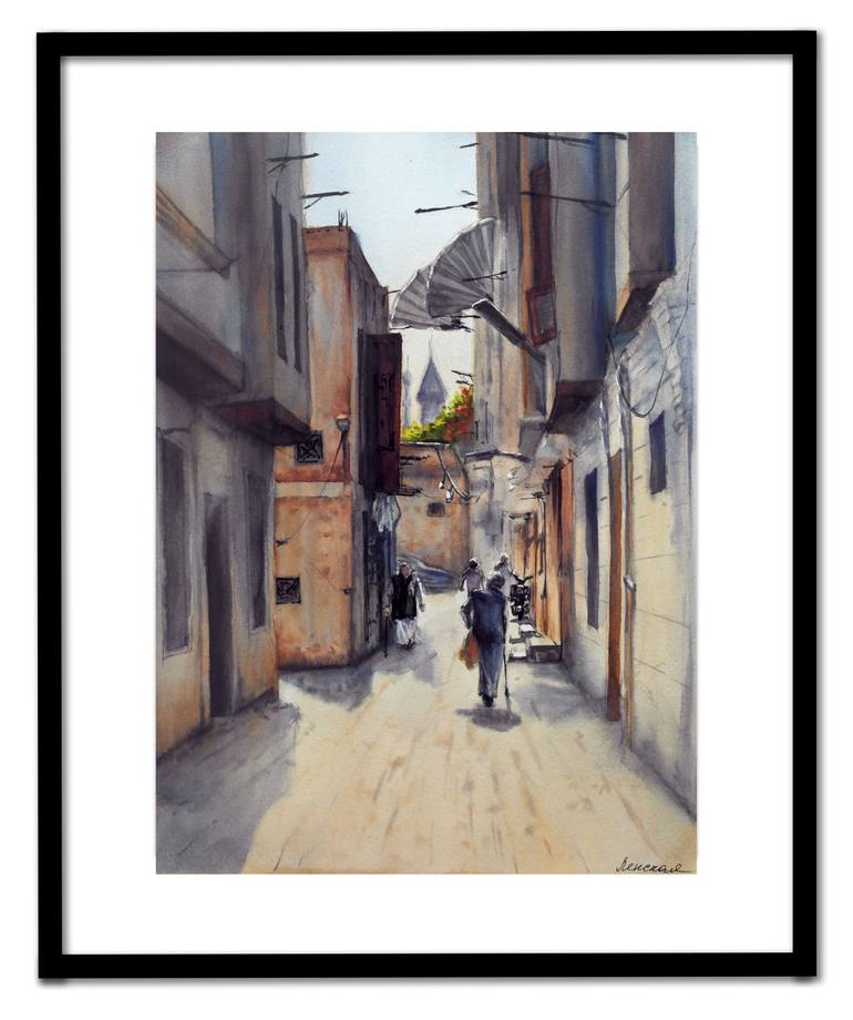Original Contemporary Architecture Painting by Galina Lenskaya