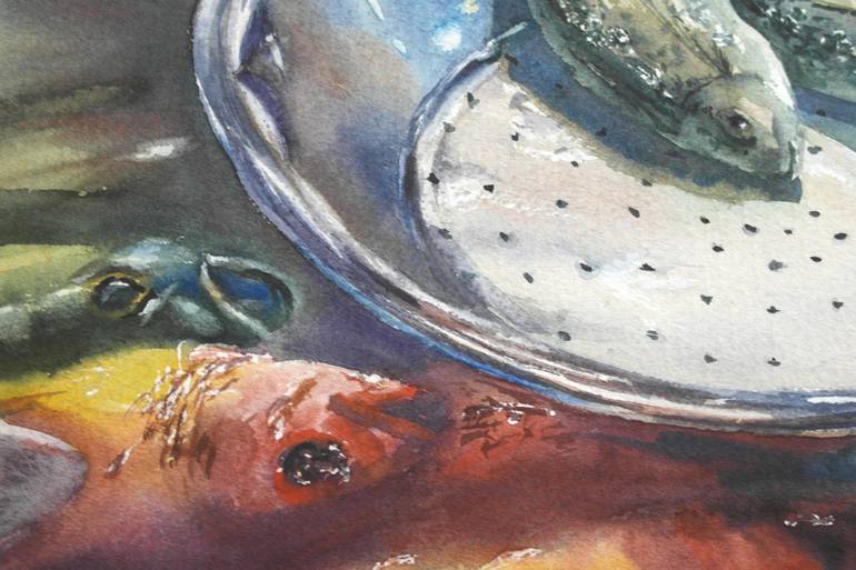 Original Food & Drink Painting by Galina Lenskaya