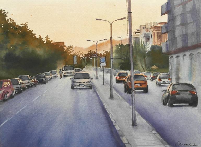 Print of Realism Cities Paintings by Galina Lenskaya