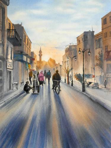 Original Realism Cities Paintings by Galina Lenskaya