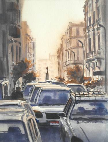 Print of Cities Paintings by Galina Lenskaya