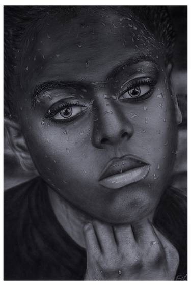 Original Photorealism Portrait Drawings by Opeyemi Okekunle