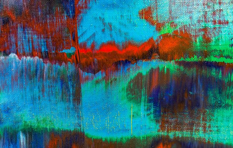 Original Abstract Expressionism Abstract Painting by P P