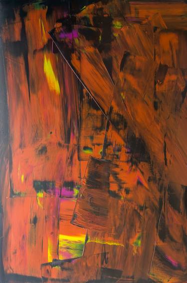 Original Abstract Expressionism Abstract Paintings by P P