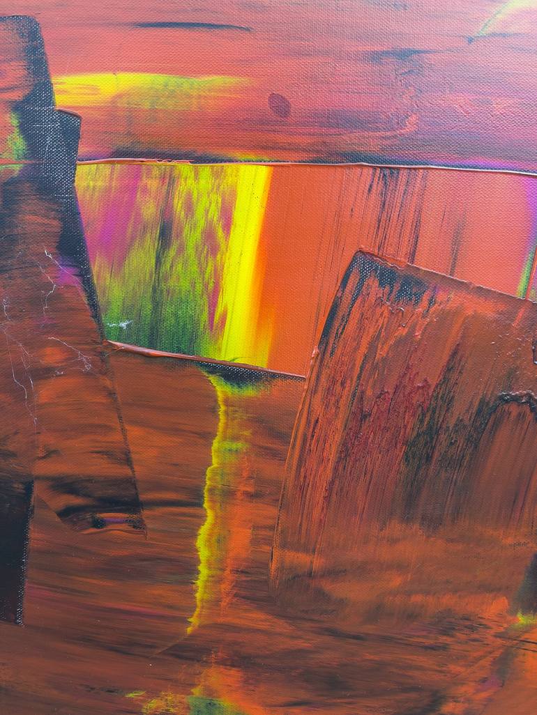 Original Abstract Expressionism Abstract Painting by P P